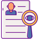 file,seo and web,magnifying glass,document,files and folders,user,loupe,study,case study,file case